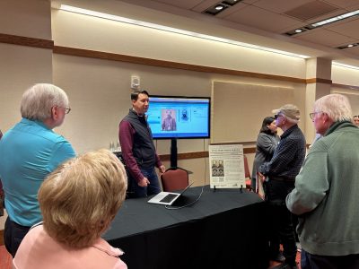VT professor Kurt Luther speaking at the 2024 Civil War Weekend.
